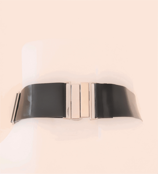 Latex Bow Choker Rubber Collar Necklace