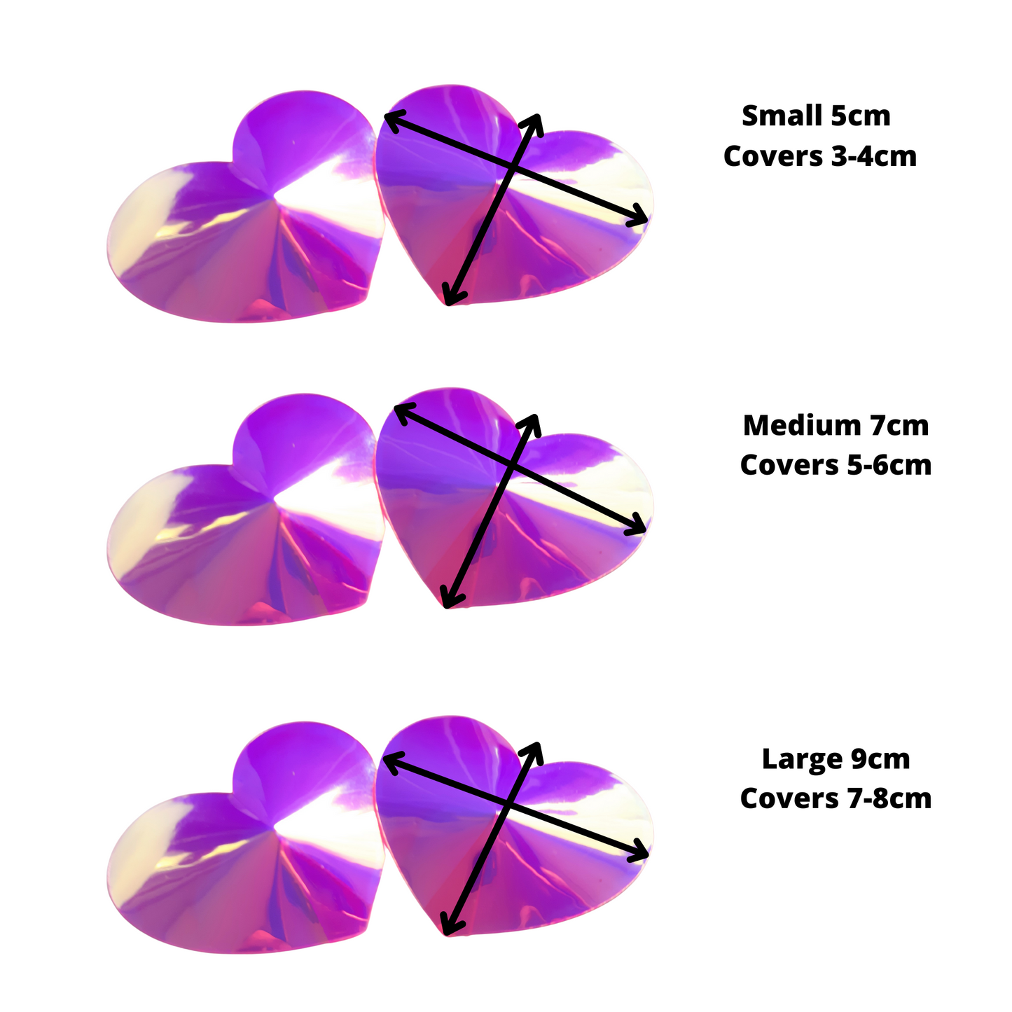 Glitter Heart Nipple Pasties
