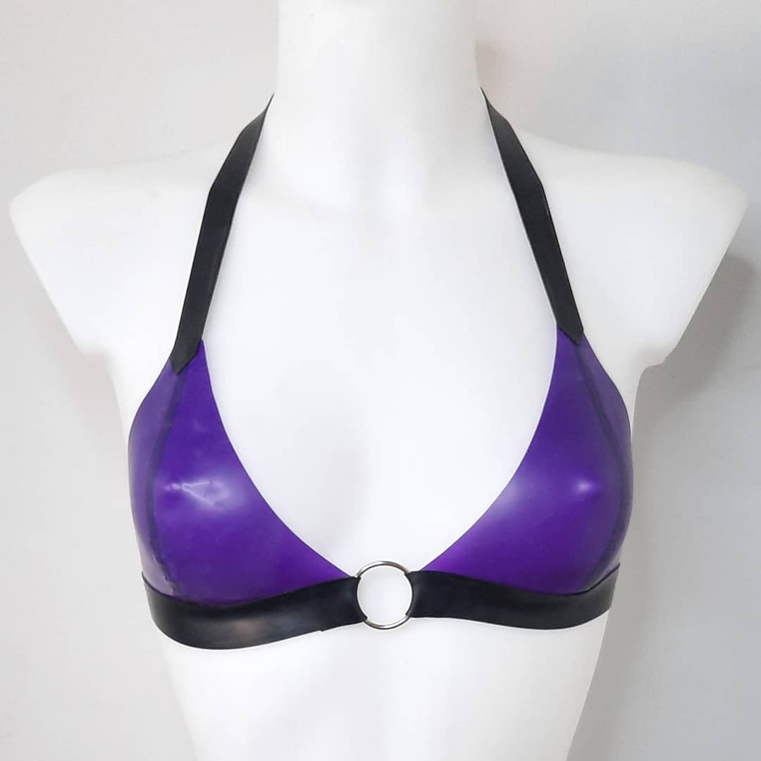 Latex O Ring Bralette