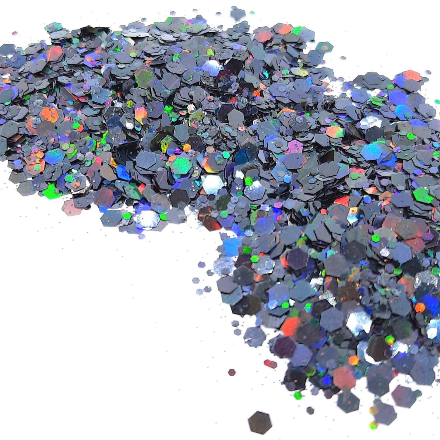 Demon Tears Holographic Black Festival Disco Glitter Mix Cosmetic Glitter