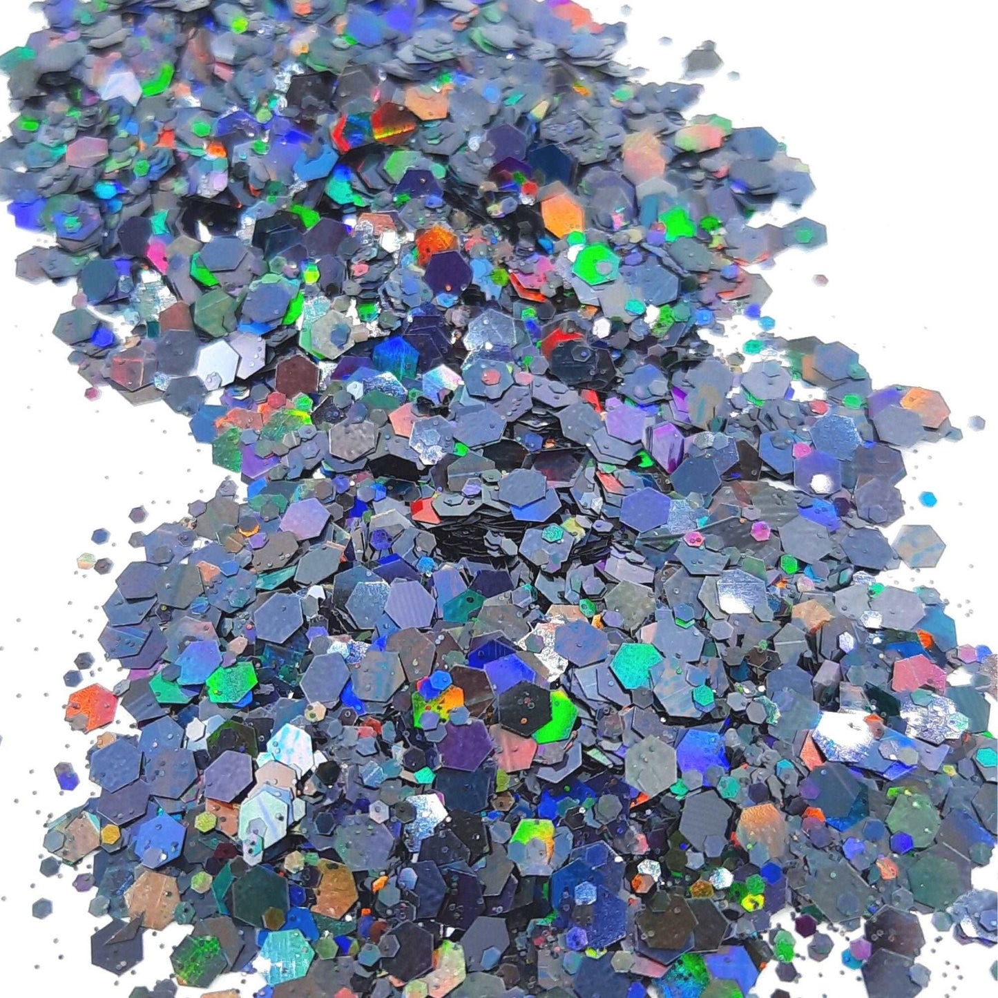 Demon Tears Holographic Black Festival Disco Glitter Mix Cosmetic Glitter