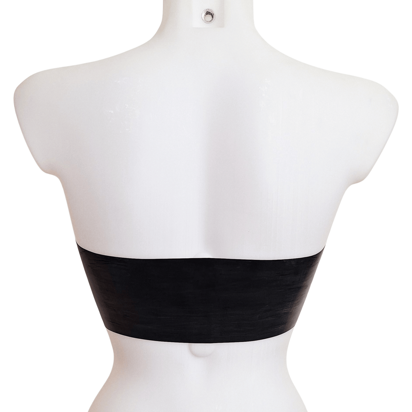 Strapless Bandeau Latex Crop Top