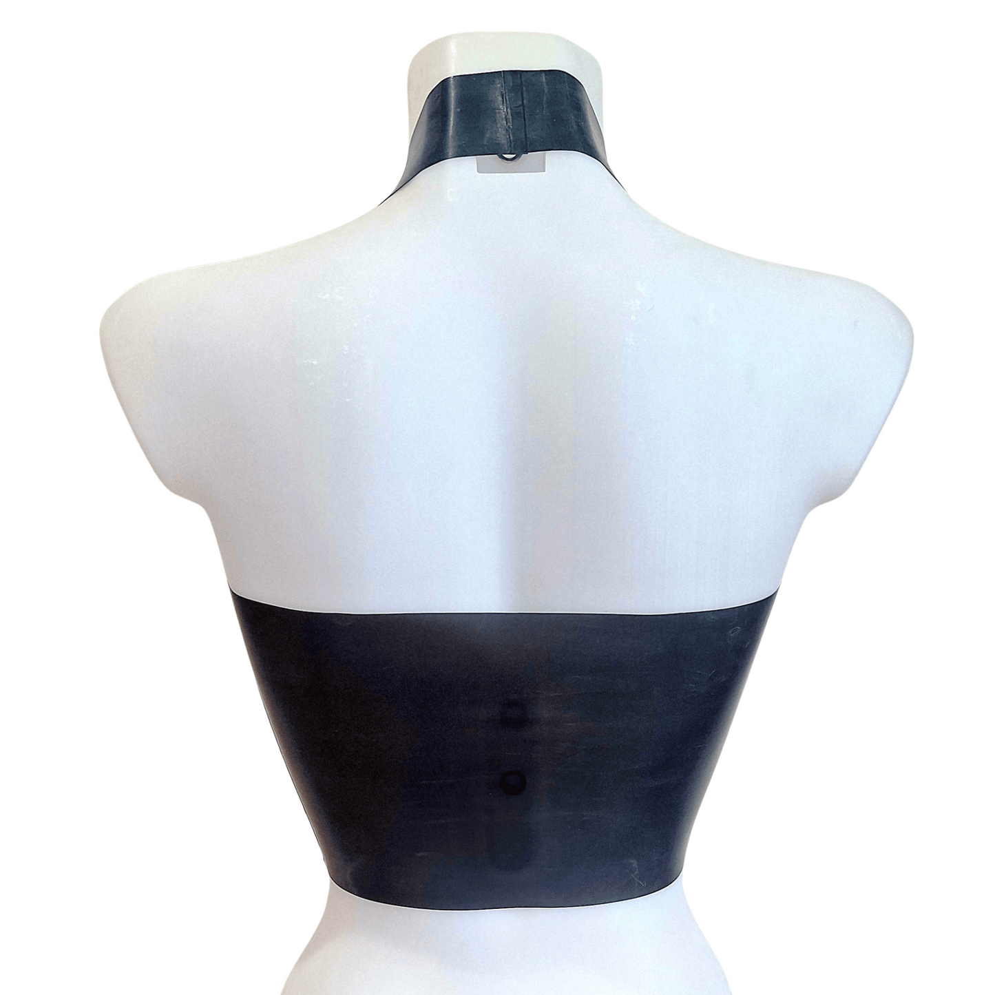 Latex Halter Neck Crop Top - Solid Latex Colours