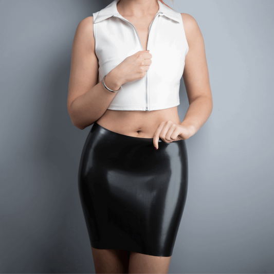 Black Latex Skirt