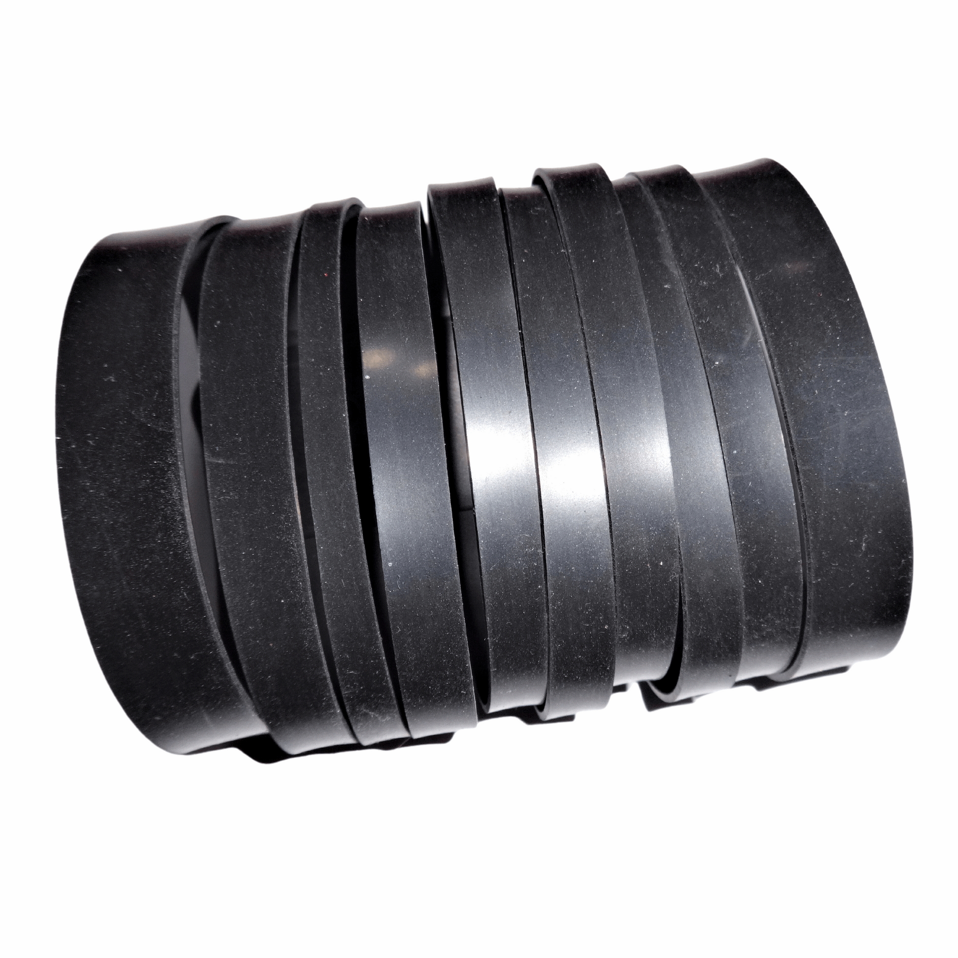 Black Latex Slashed Cuff Bracelet