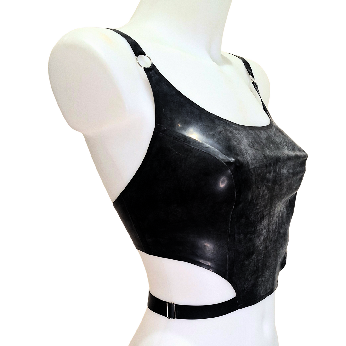 Latex Waist Strap Top