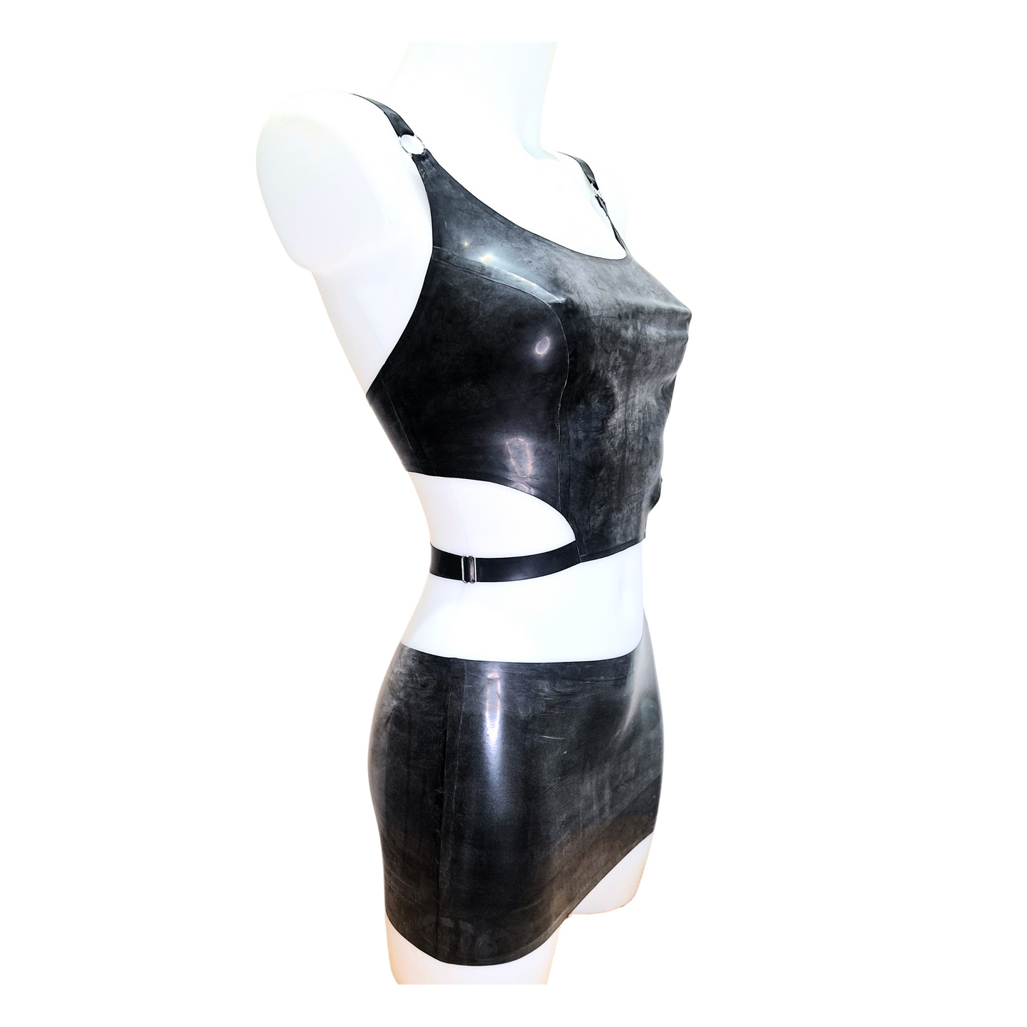 Latex Waist Strap Top