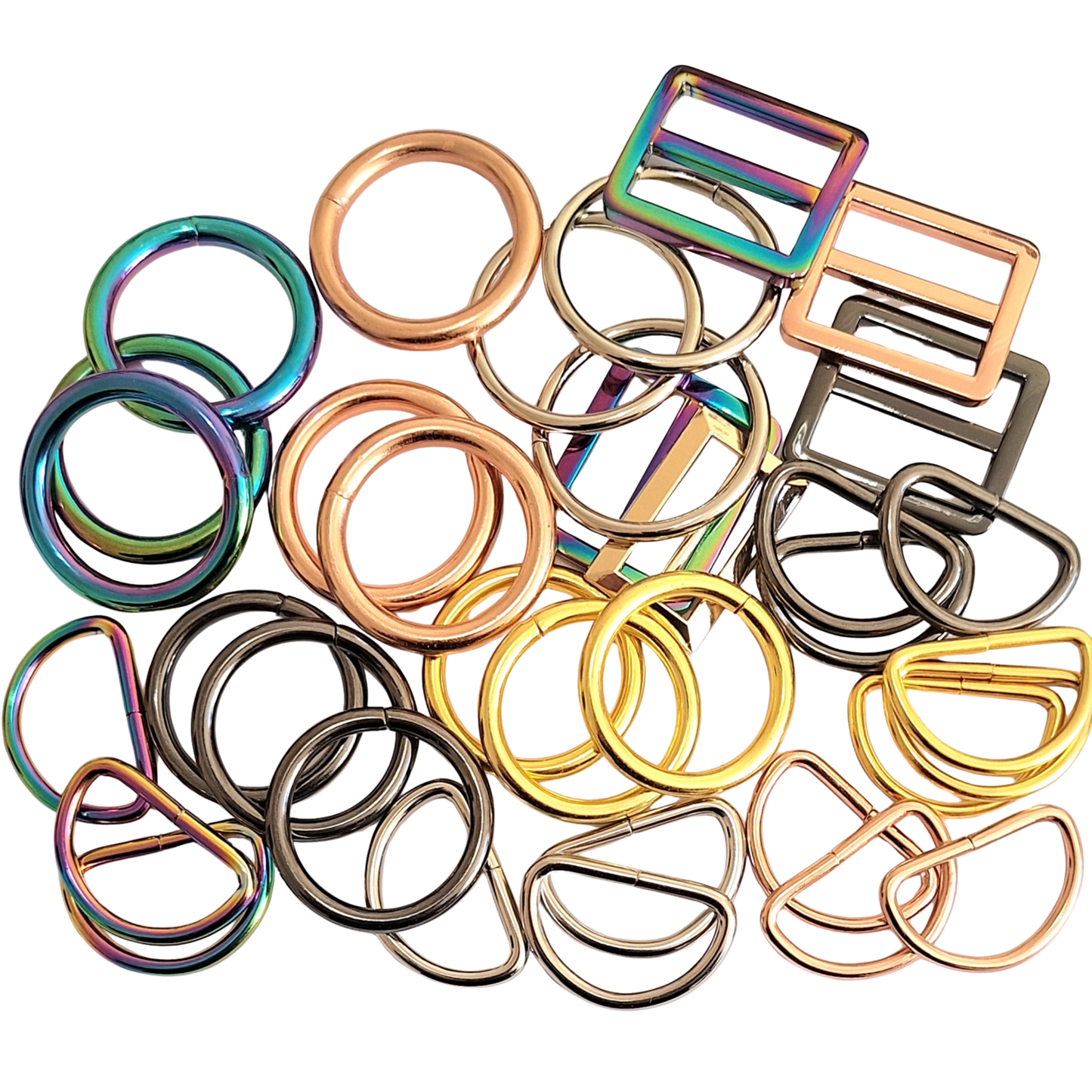 Latex O Ring Bralette, Knickers & Skater Skirt Set