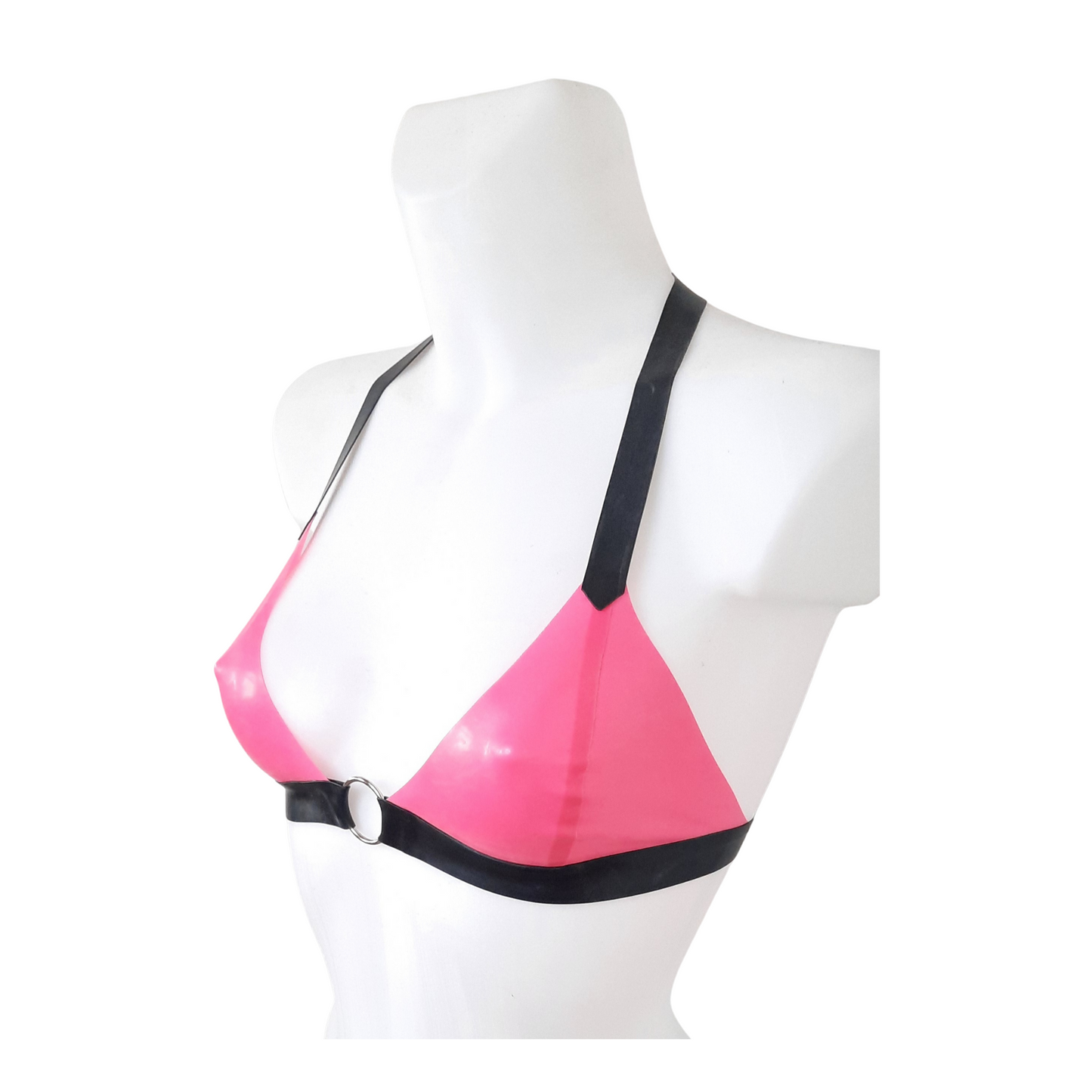 Latex O Ring Bralette