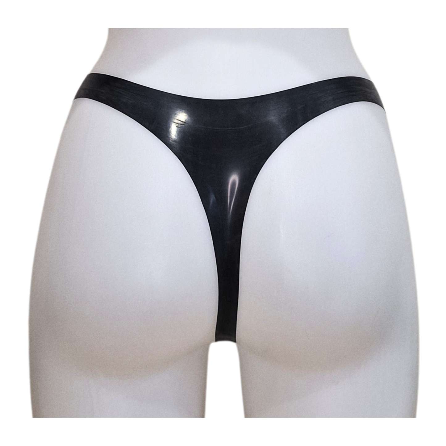 Latex O Ring Bralette, Knickers & Skater Skirt Set