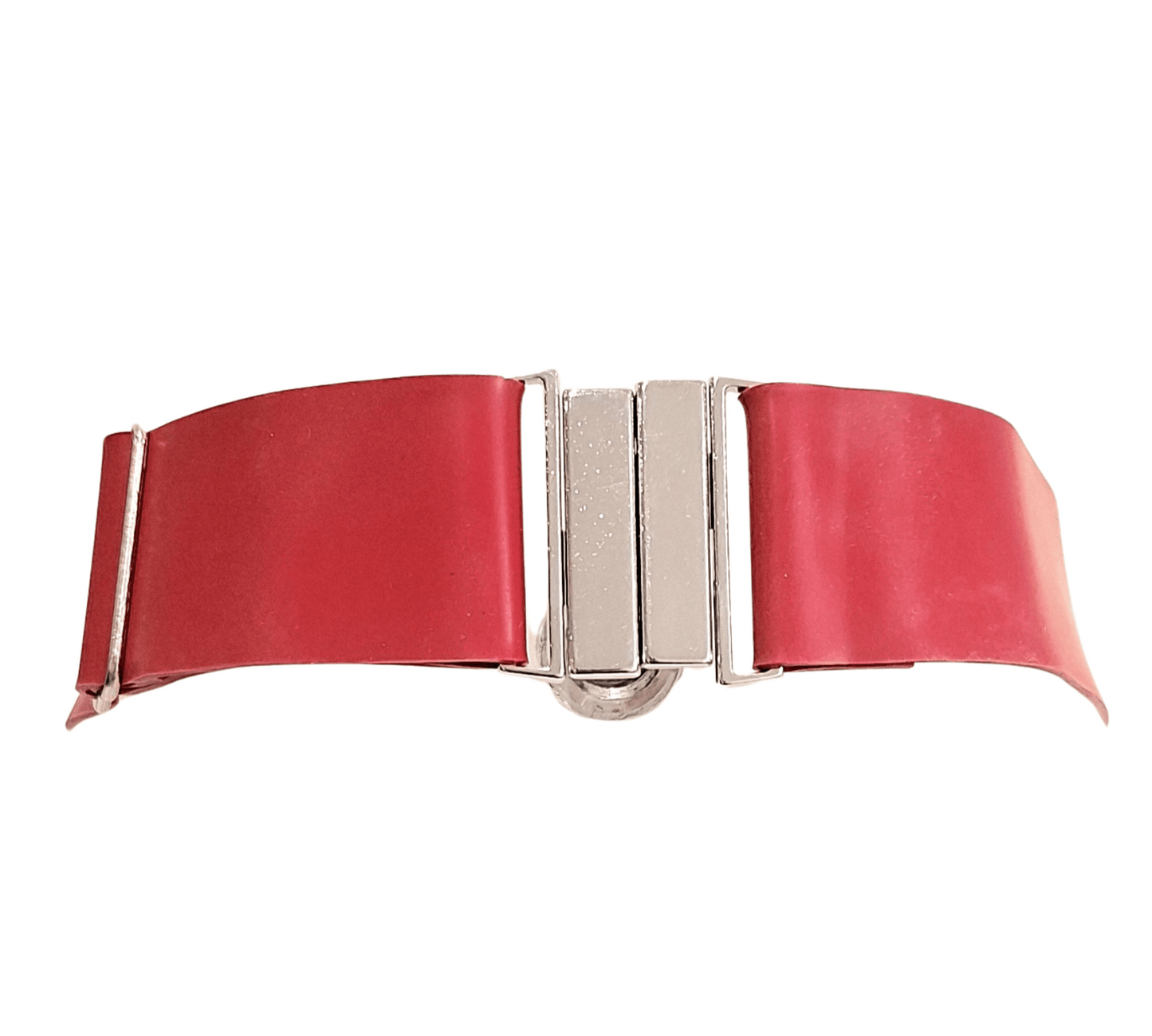 Red Latex Plain Choker - Adjustable