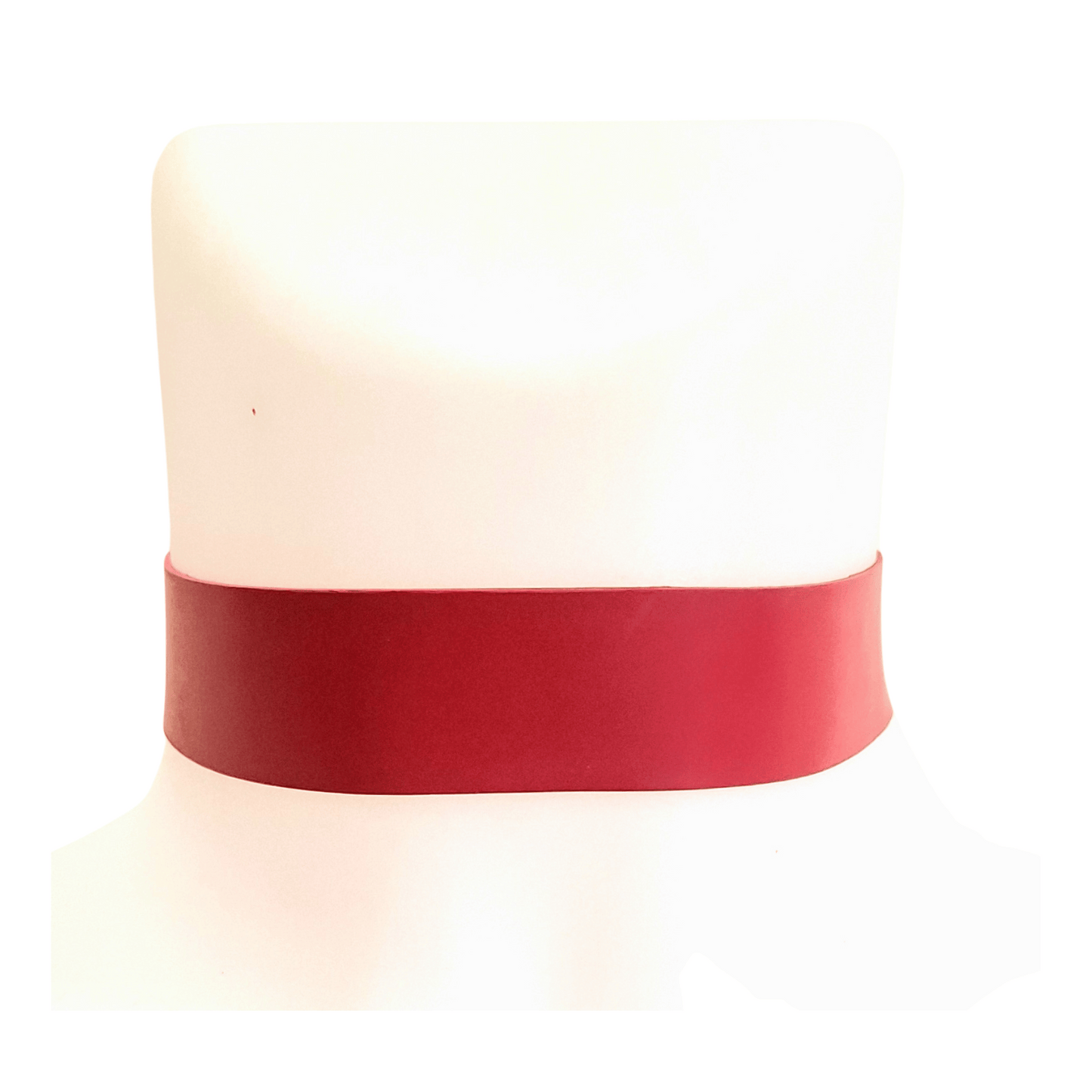 Red Latex Plain Choker - Adjustable