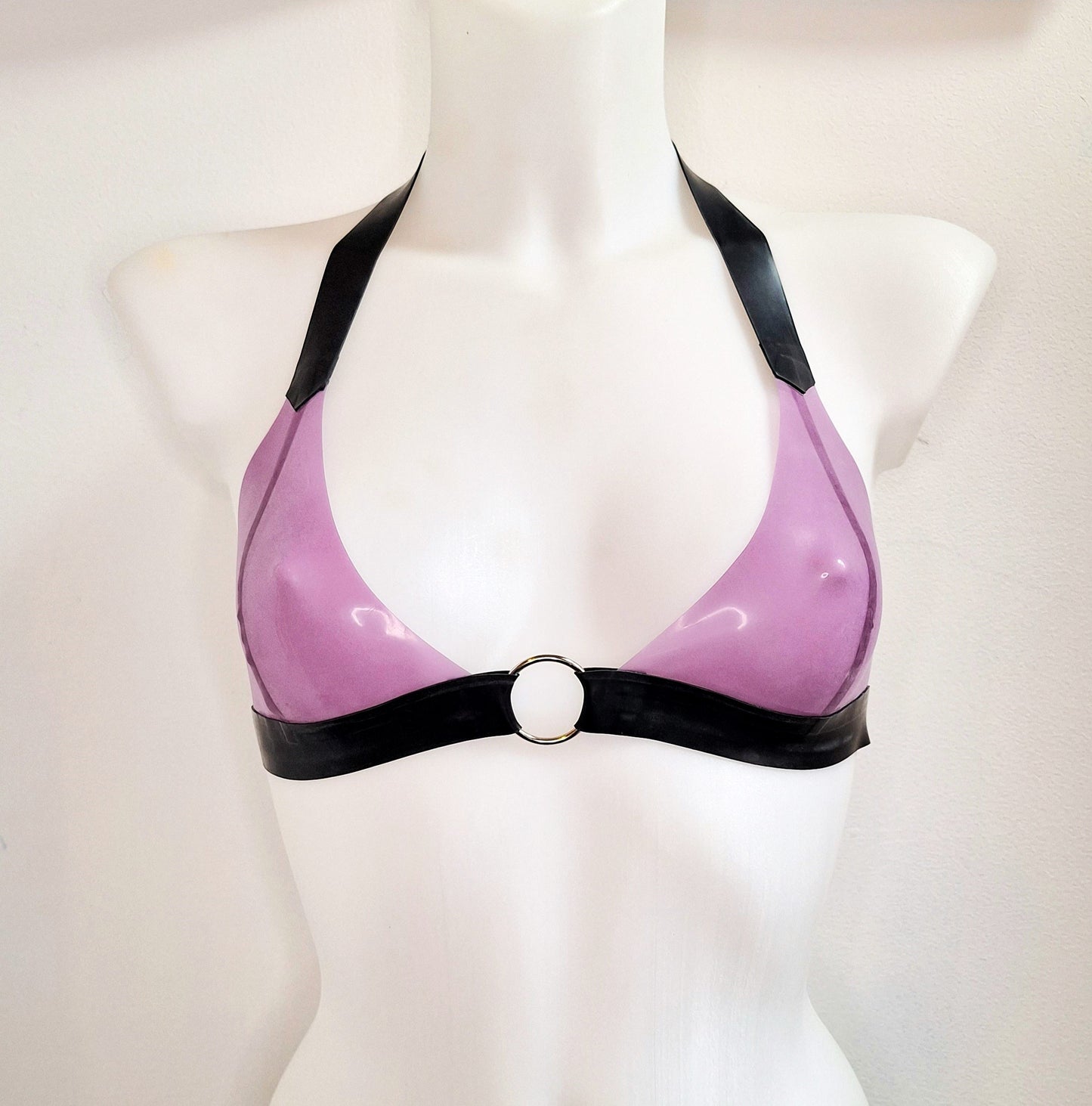 Latex O Ring Bralette