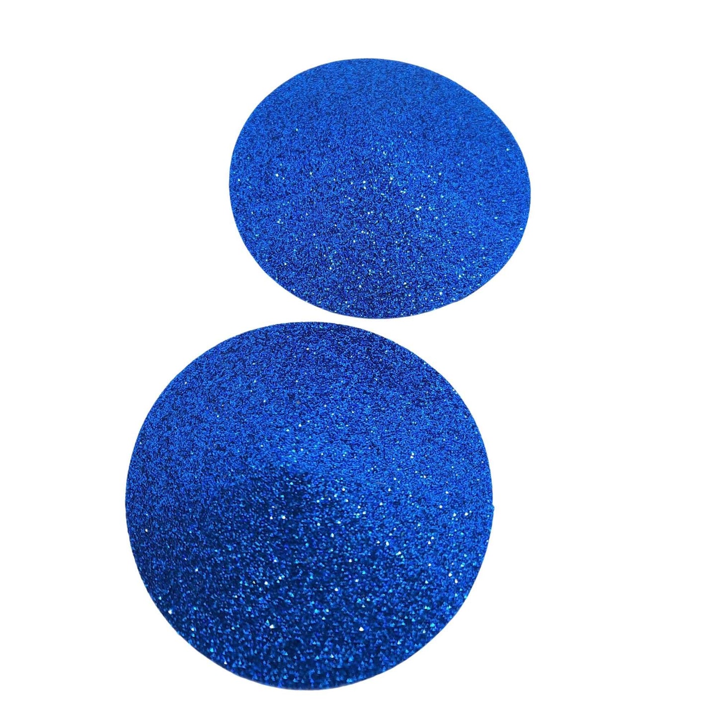 Blue Glitter Round Nipple Pasties S,M,L Sizes Available