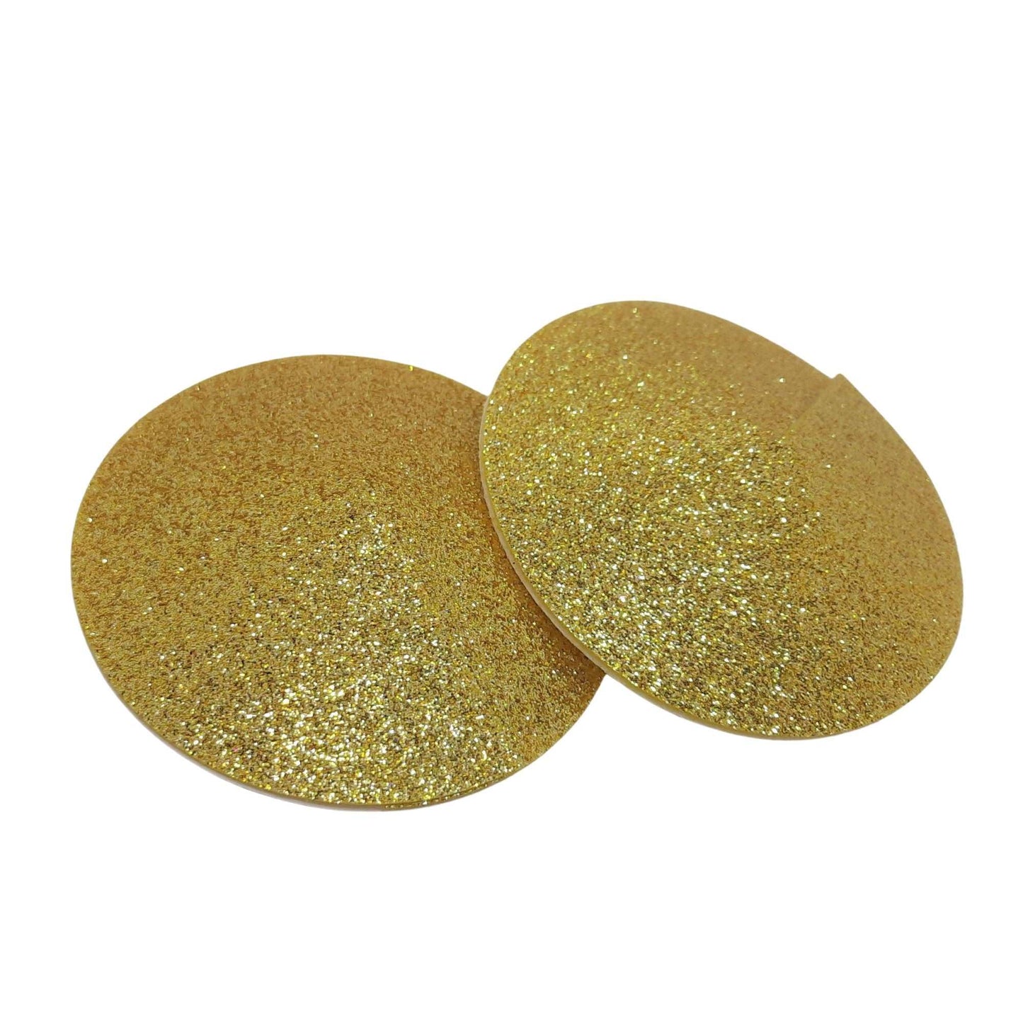 Gold Glitter Round Nipple Pasties S,M,L Sizes Available