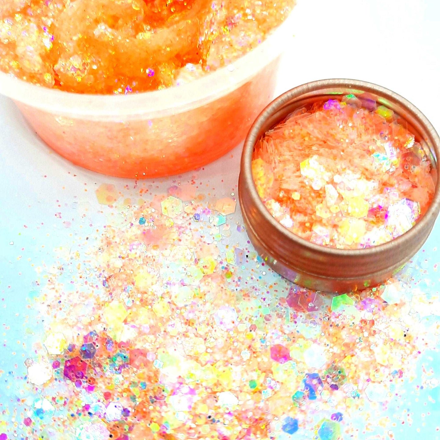 Peach Cosmetic Glitter Mix