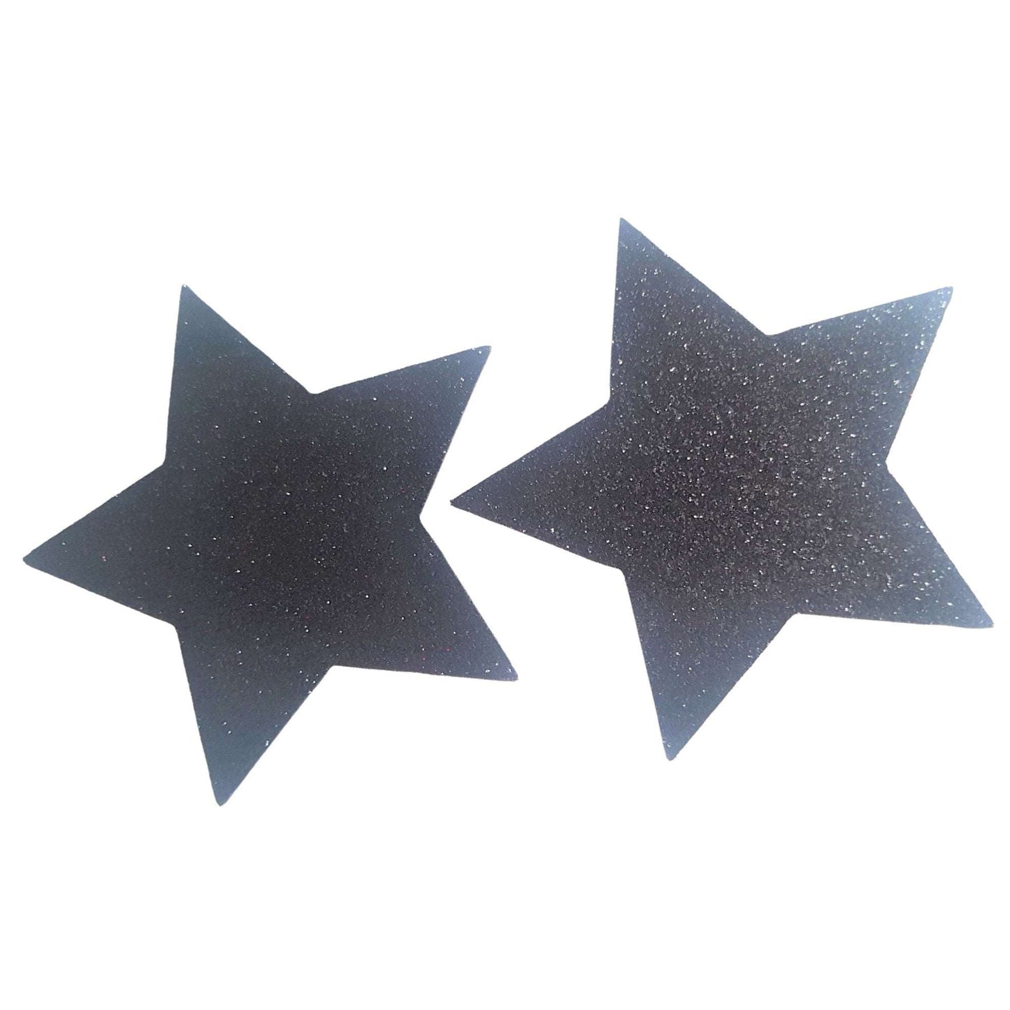 Black Glitter Star Nipple Pasties/ Nipple Covers