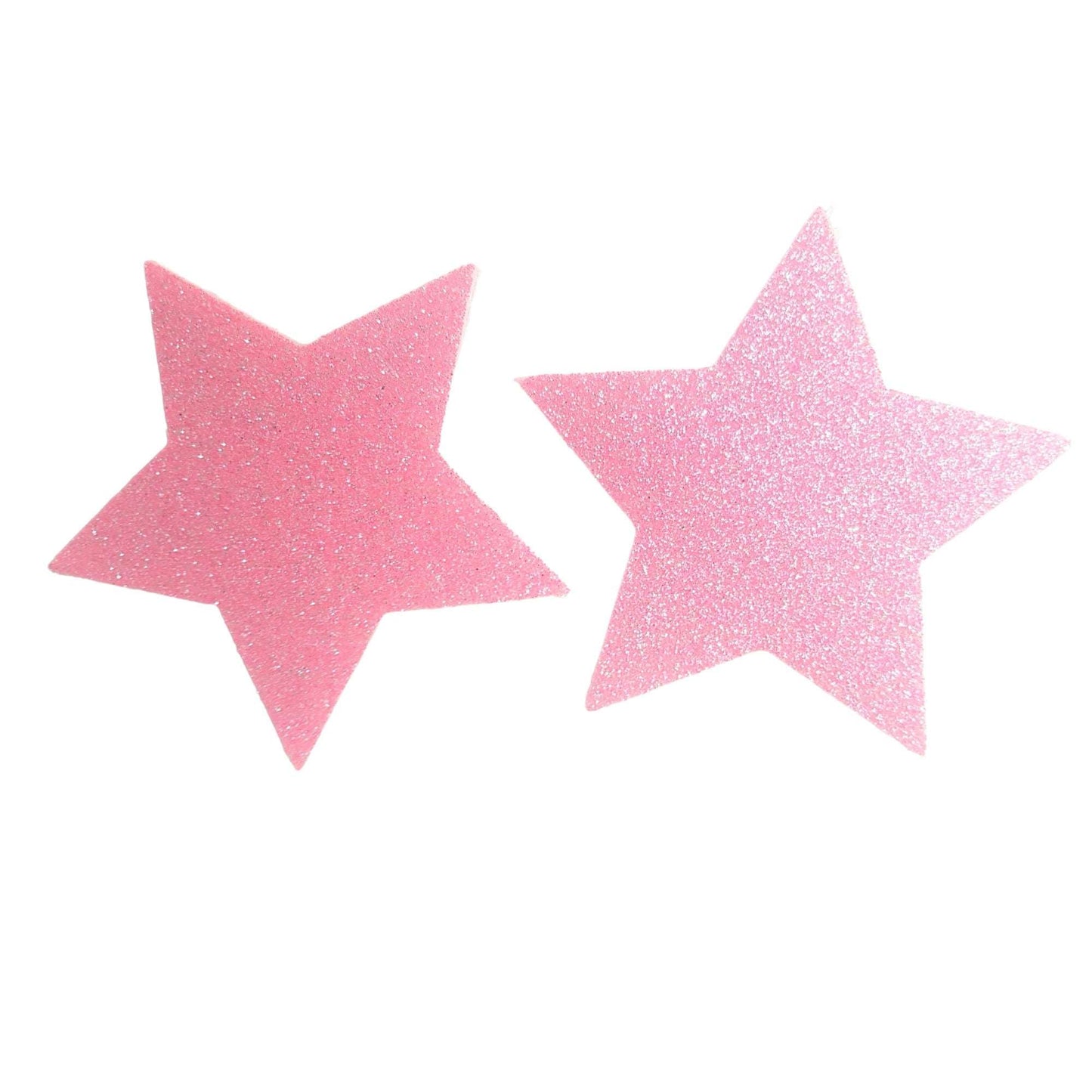 Light Pink Glitter Star Nipple Pasties Self Adhesive Nipple Covers