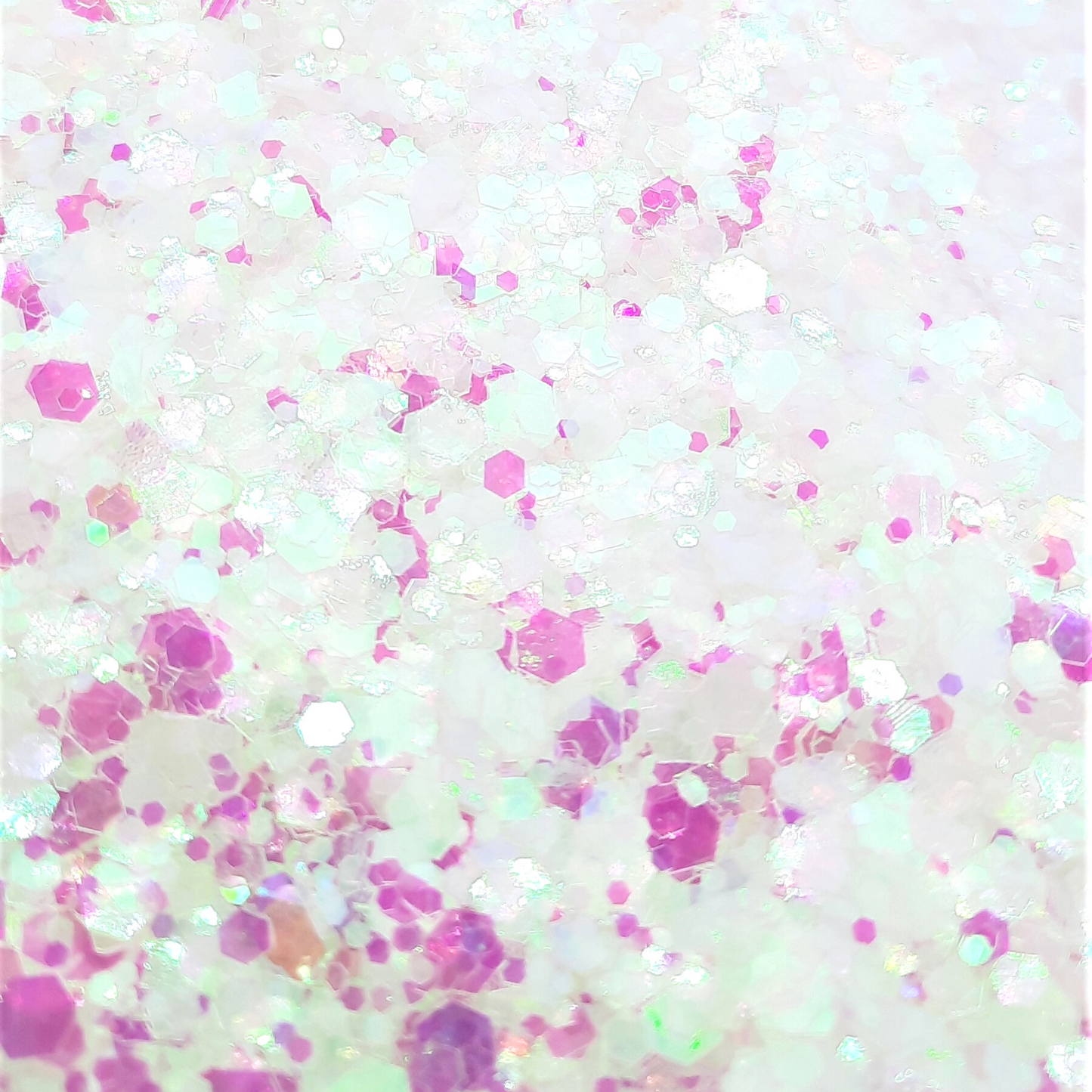 Pixie Dust White/Pink Iridescent Duo Chrome Festival Disco Glitter Mix