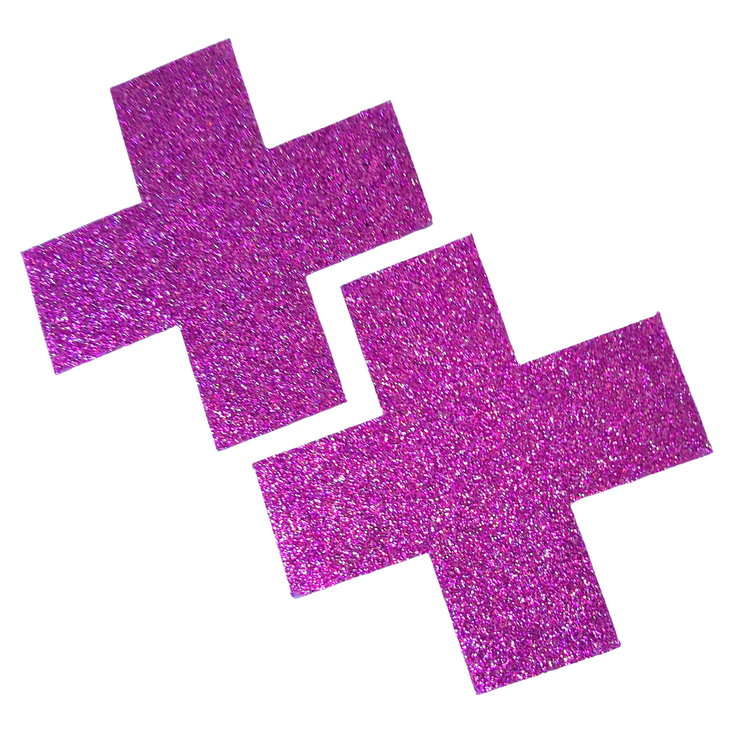 Pink Glitter Cross X Nipple Pasties/ Nipple Covers