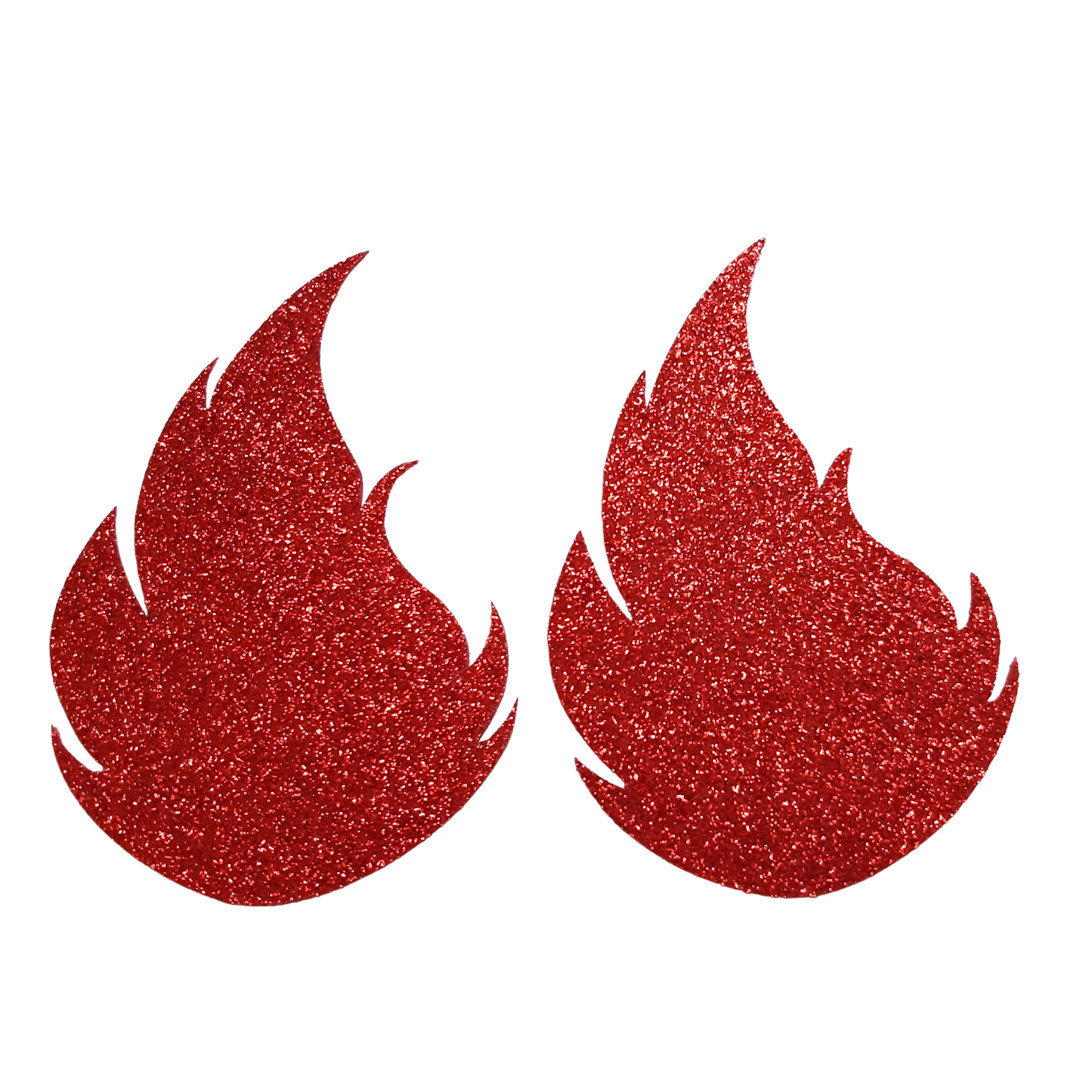 Red Glitter Flame Nipple Pasties/Nipple Covers