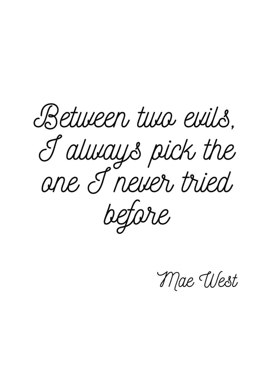 Mae West Quote Printable Printable Wall Art PDF