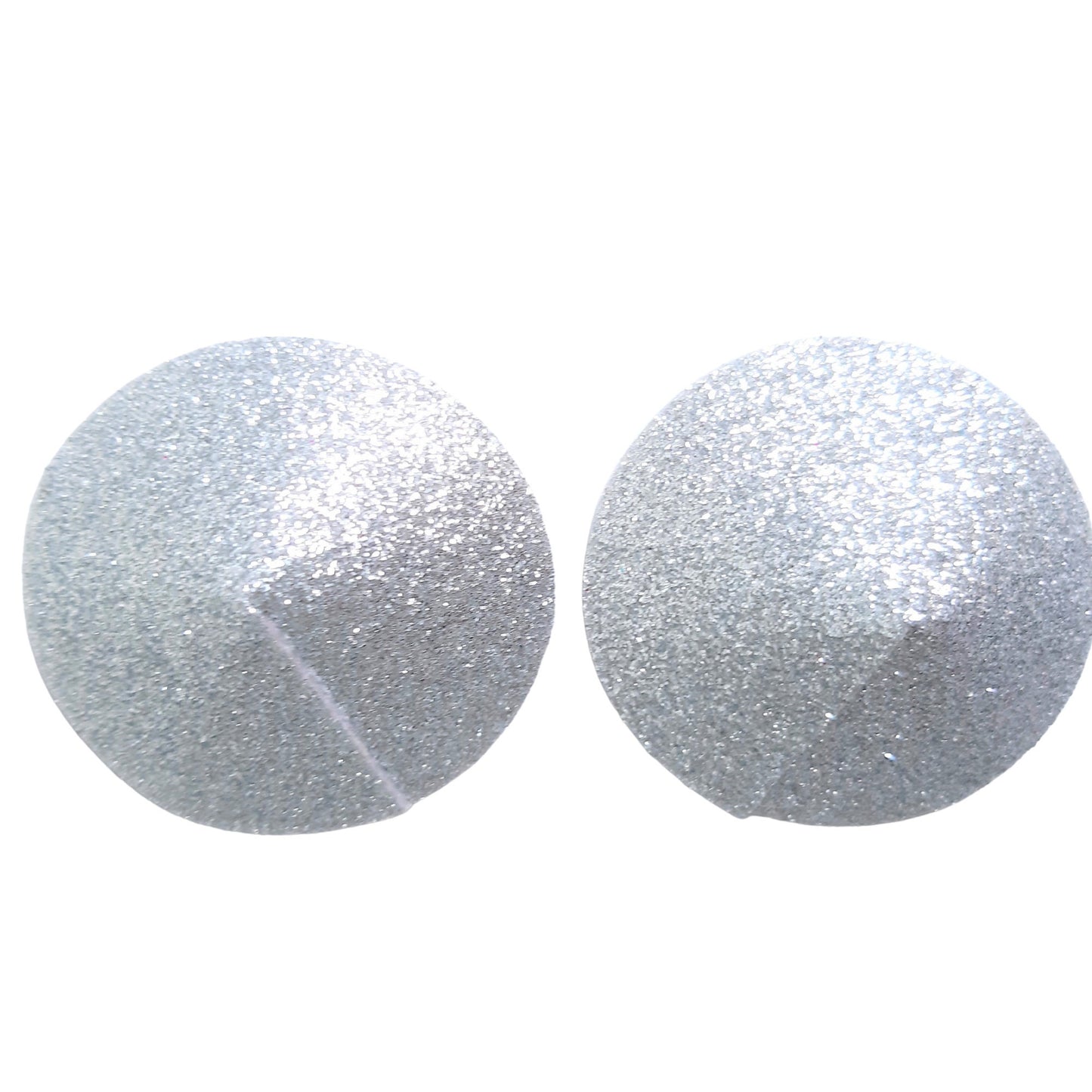 Silver Glitter Round Nipple Pasties /Nipple Covers