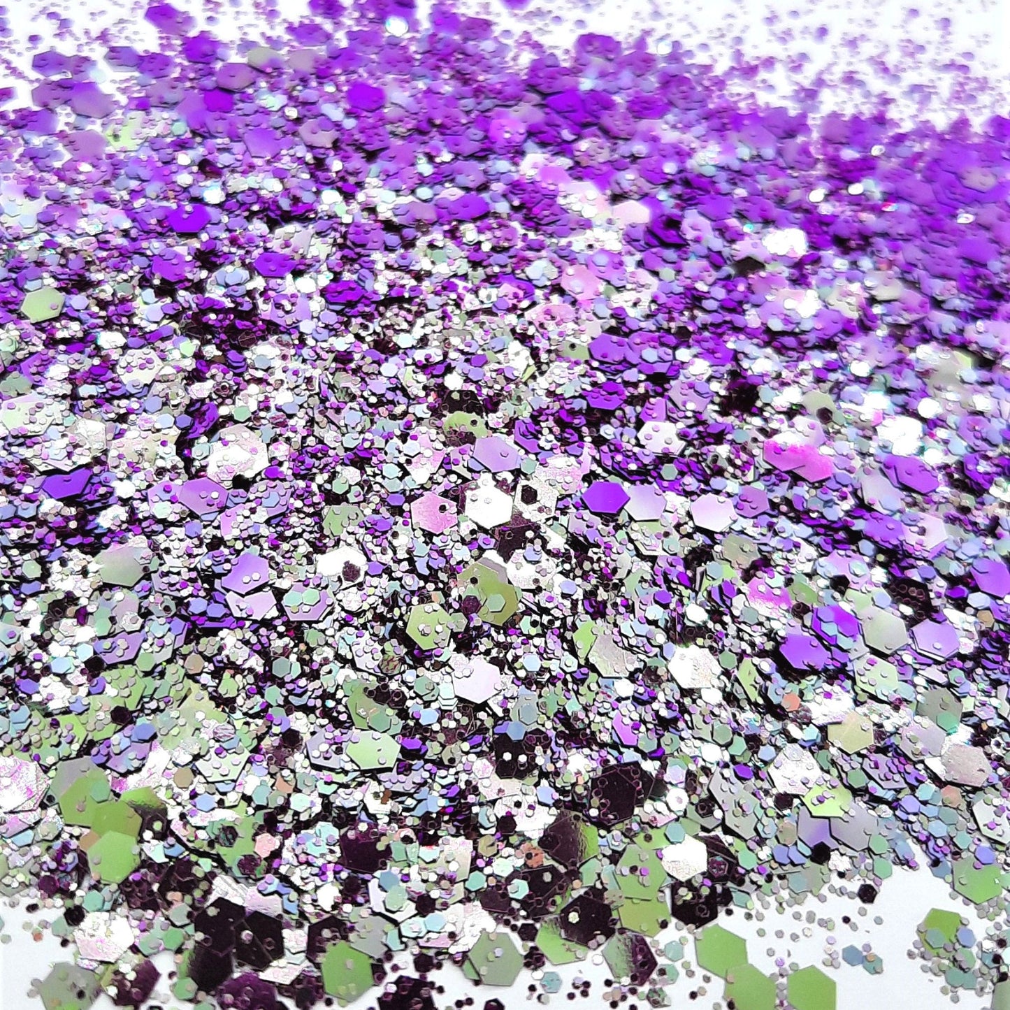 Mistry - Lilac & Silver Holographic Duo Chrome Festival Disco Glitter Mix