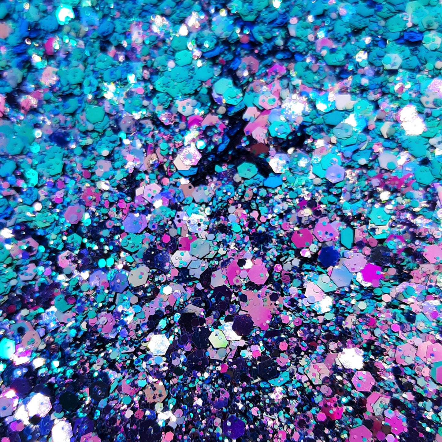 Sirius Blue Teal & Purple Festival Disco Glitter Mix