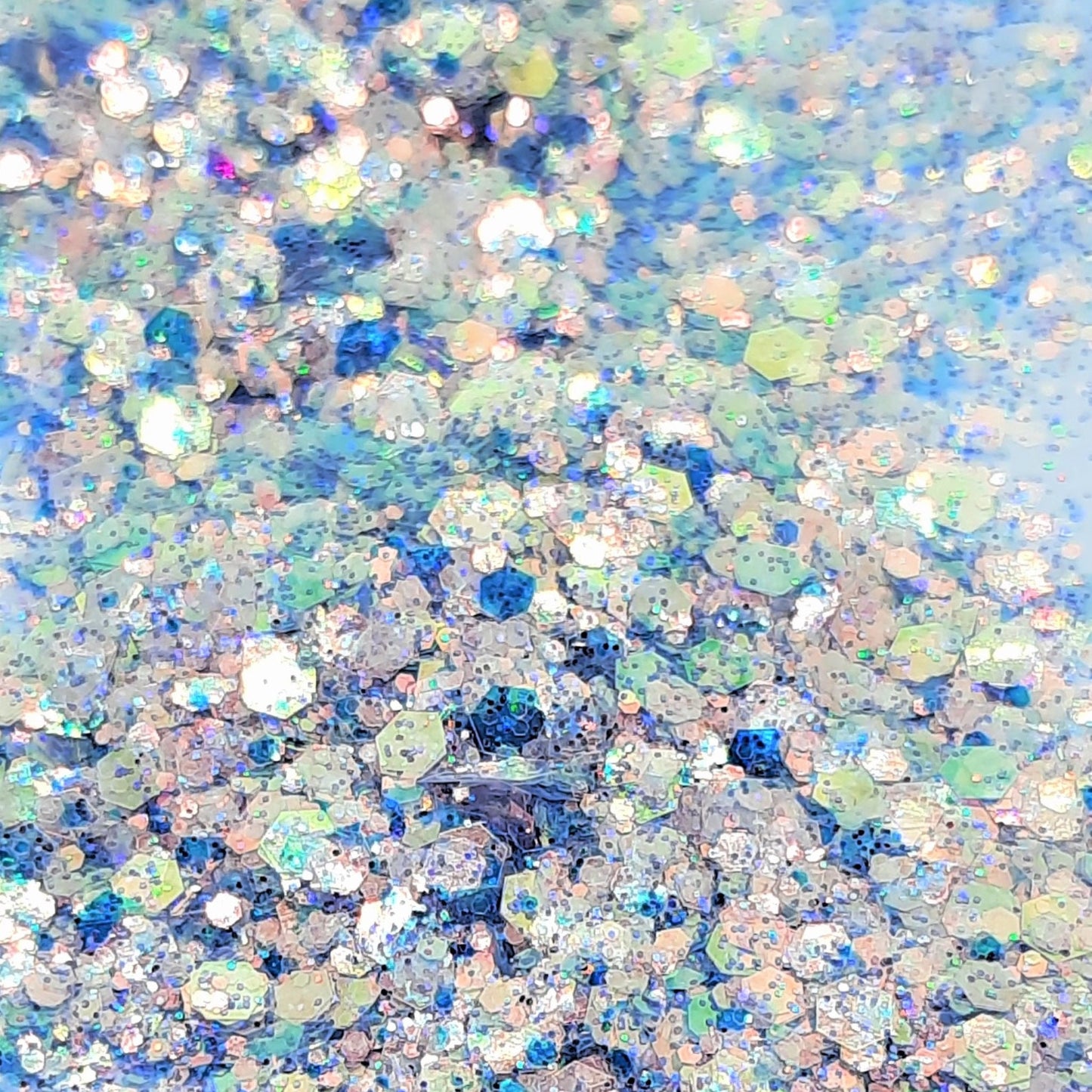 Moon Dust Cosmetic Glitter Mix: Iridescent blues